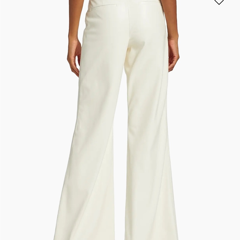Alice and Olivia Dylan Faux Leather Flare Pants - Picture 3 of 14